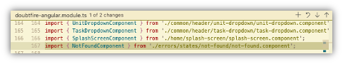 Import new component to Angular